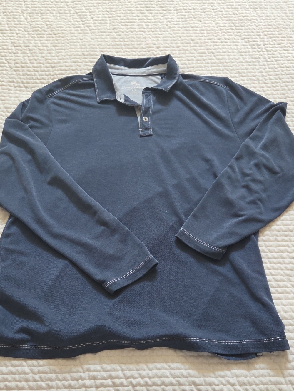 Tommy Bahama Men's Long-Sleeve Polo - Navy Blue